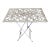 Mid 20th Century Shabby Chic Ornate Folding Metal Side Table For Sale