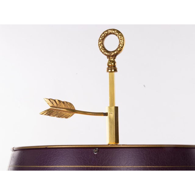 French Bronze Boiled Desk Lamp in the Style of Louis Tule XV For Sale - Image 10 of 13