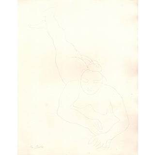 Rodin, Her Legs Tense and Vibrant as the Strings of a Viola, Nude, Original Lithograph, 1902 For Sale
