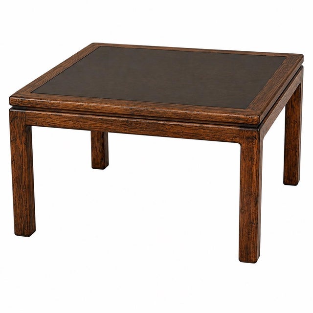 Wood Vintage Mid-Century Modern Architectural Coffee & End Table Set in Tobacco Walnut For Sale - Image 7 of 8