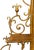 Gold Mid-Century Italianate Gilt Iron Etegere Wall Mirror W/ Shelves For Sale - Image 8 of 8