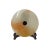 2020s Natural White Brown Onyx Stone Round Fengshui Home Decor Display For Sale - Image 5 of 5