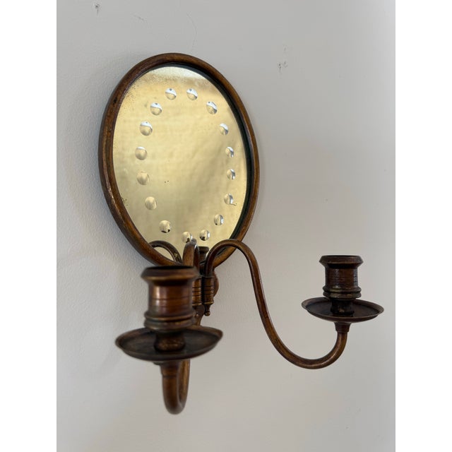 Early 20th Century Candle Sconce With Sorcerer’s Mirror For Sale - Image 5 of 9