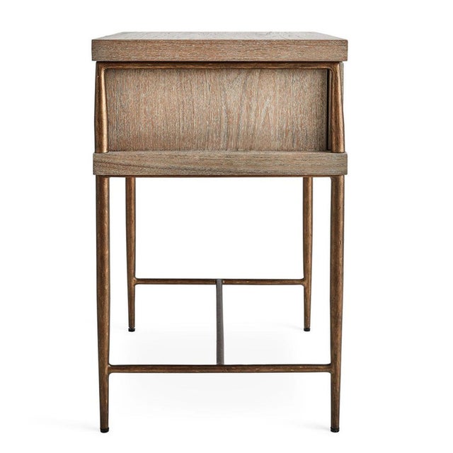 Transitional Olivia Carved Drawer Nightstand For Sale - Image 3 of 8