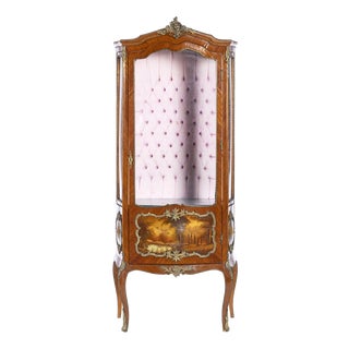 Louis XV Display Case in Glass For Sale