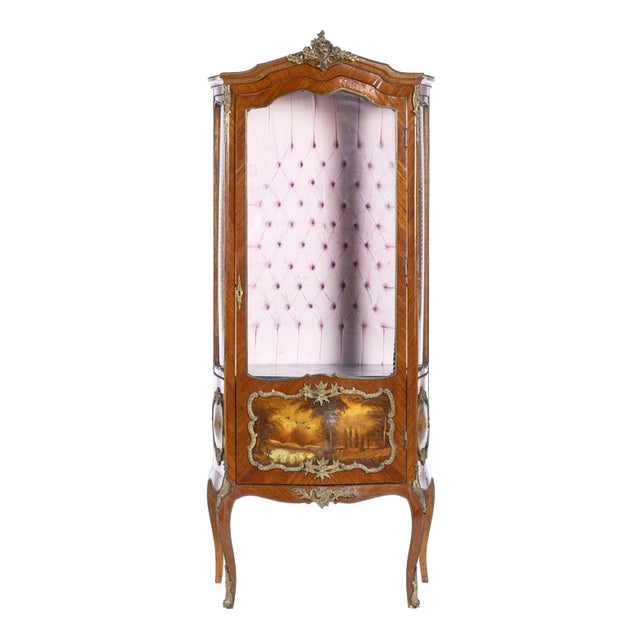 Louis XV Display Case in Glass For Sale