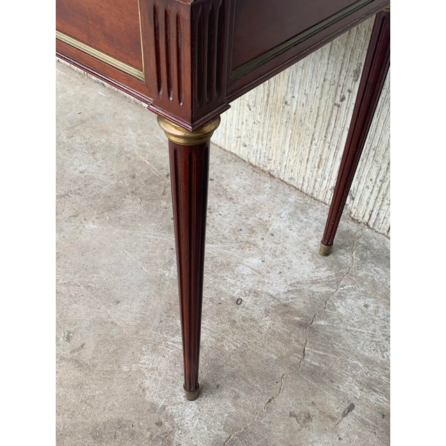 Louis XVI Style Mahogany Convertible Console For Sale - Image 10 of 11