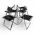 Folding Dining Chairs by Fantoni&Geraci for Lübke, 1969, Set of 4 For Sale - Image 4 of 18