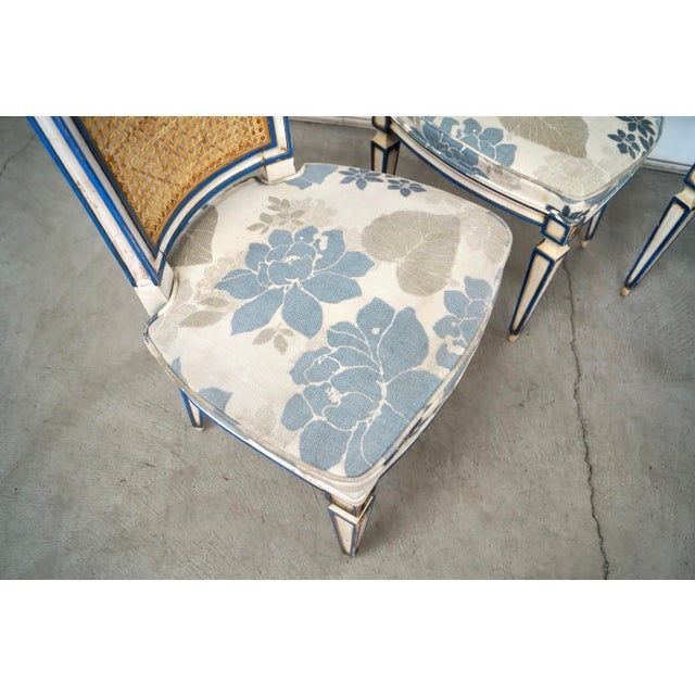 Wood 1960’s Hollywood Regency Italian Style Dining Chairs by Karges - Set of 4 For Sale - Image 7 of 12