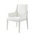 Modern White Dining Arm Chair For Sale - Image 9 of 9