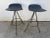 1970s Industrial Metal Swivel Bar Stools, 1950s, Set of 2 For Sale - Image 5 of 18