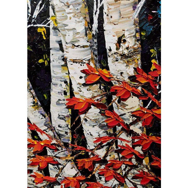 Maya Eventov "Symphony of Fall" Large Original Acrylic Painting on Canvas For Sale - Image 13 of 14