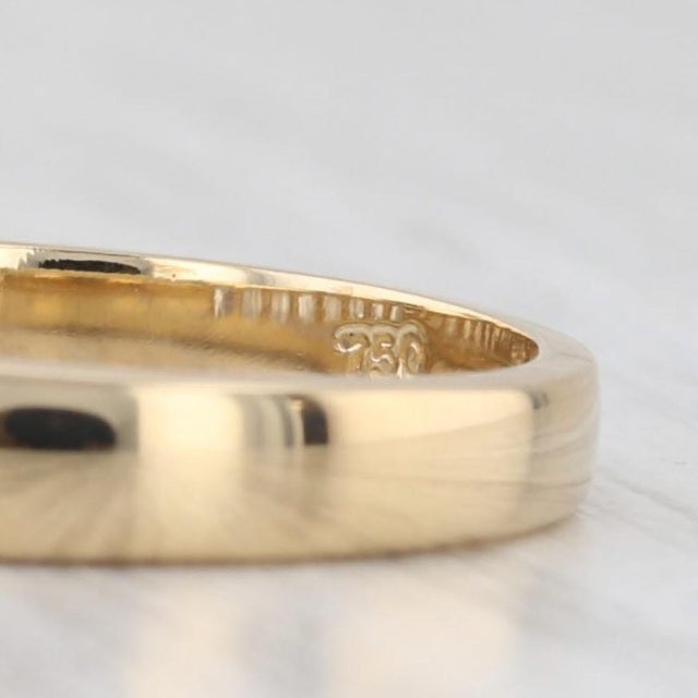 0.50ctw Diamond Wedding Band 18k Yellow Gold Size 6.25 Ring For Sale - Image 4 of 8