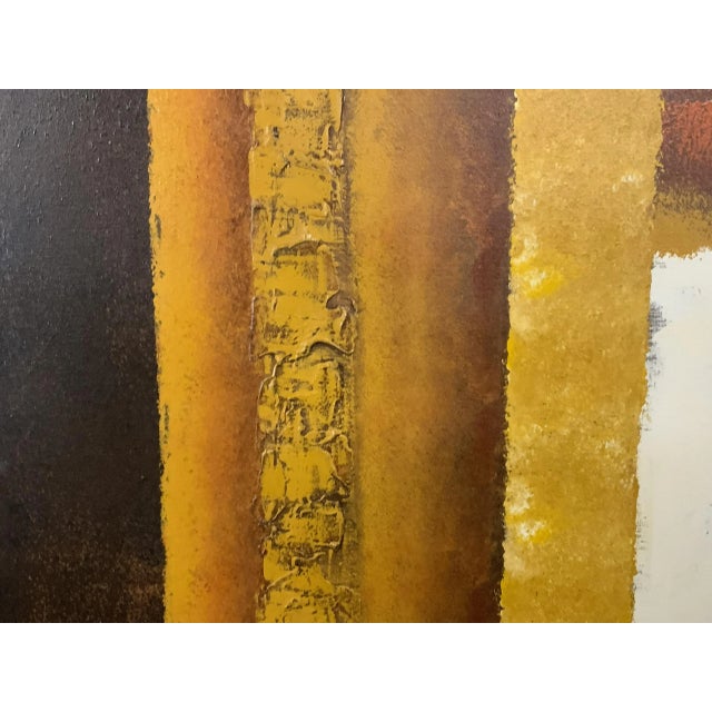 Ellsworth Kelly Mid Century Geometric Abstract Impasto Painting For Sale - Image 4 of 9