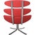 Corona Chair in Red Fabric by Erik Jørgensen, 2000s For Sale - Image 9 of 16