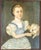 We are selling this great folk provincial English portrait painting. This painting has an well painted young girl in...