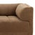 Wood Cocoa Upholstered Sofa For Sale - Image 7 of 7