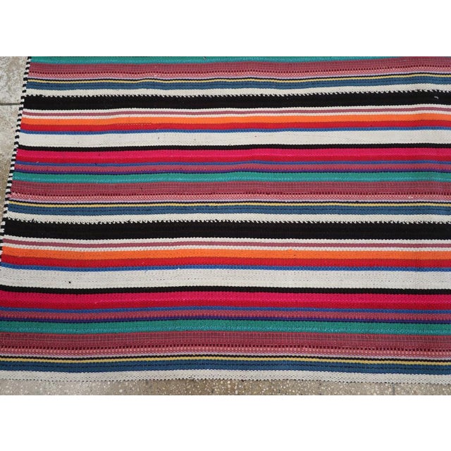 Mid 20th Century Galerie Shabab Collection Mid-20th Century Turkish Flatweave Kilim Accent Rug For Sale - Image 5 of 8