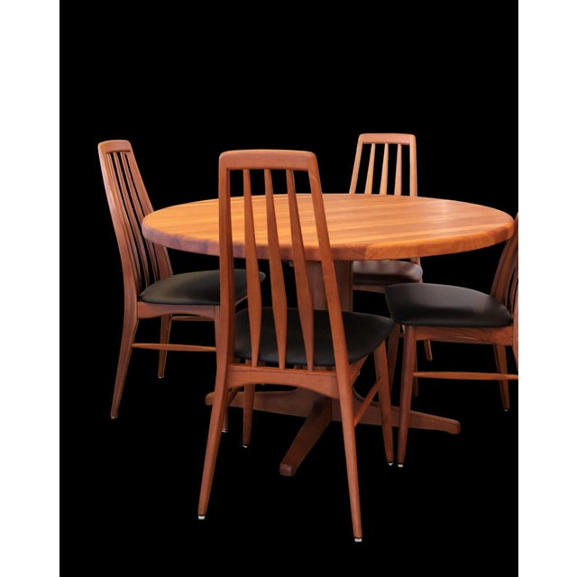 1960s Eva Chair in Teak with Leather by Niels Kofoed for Koefoeds Møbelfabrik, 1960s For Sale - Image 5 of 18