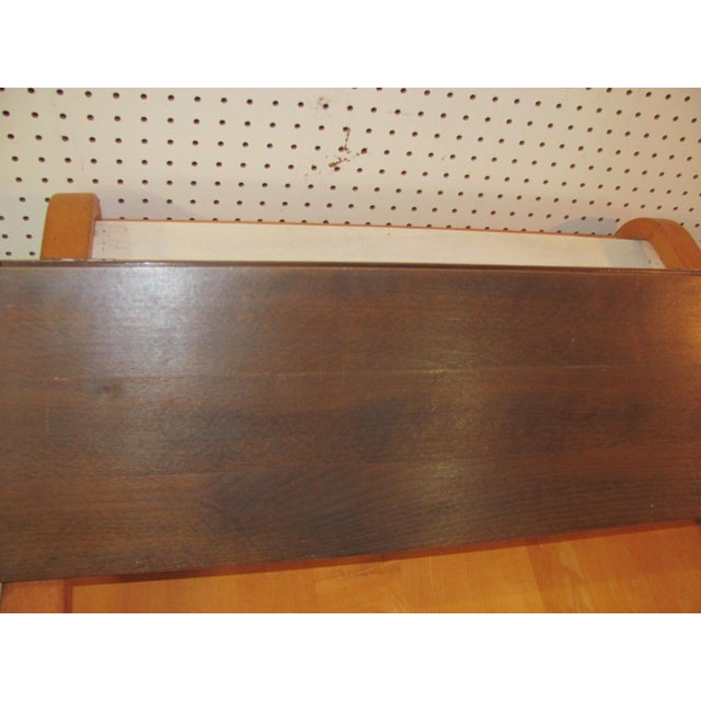 Hans J. Werner for Ry Mobler Floating Bookshelf Dark Stained Wood 1950s Danish Modern For Sale - Image 11 of 11