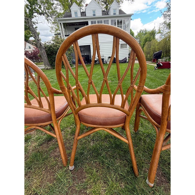 Brown Mid Century Bentwood Arm Chairs Set of Four For Sale - Image 8 of 12