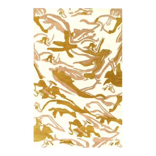 2020s Fine Hand Tufted Abstract Rug For Sale