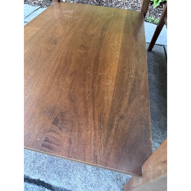 1960s Mersman Mid-Century Modern Walnut Two-Tier End Tables - A Pair For Sale - Image 13 of 17