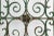 Art Deco wall decoration in cast iron with great patina. Has a dark green color and has some nice flower details in the...