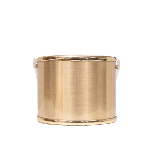 Metal Gilt Aluminum Ice Bucket by Georges Briard, 1970s For Sale - Image 7 of 10
