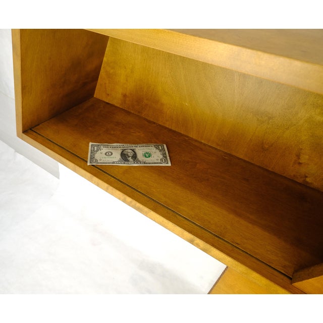 Edmund Spence Blond Birch 92" Long Headboard Bed w/ Storage Compartment c1960s For Sale - Image 12 of 15