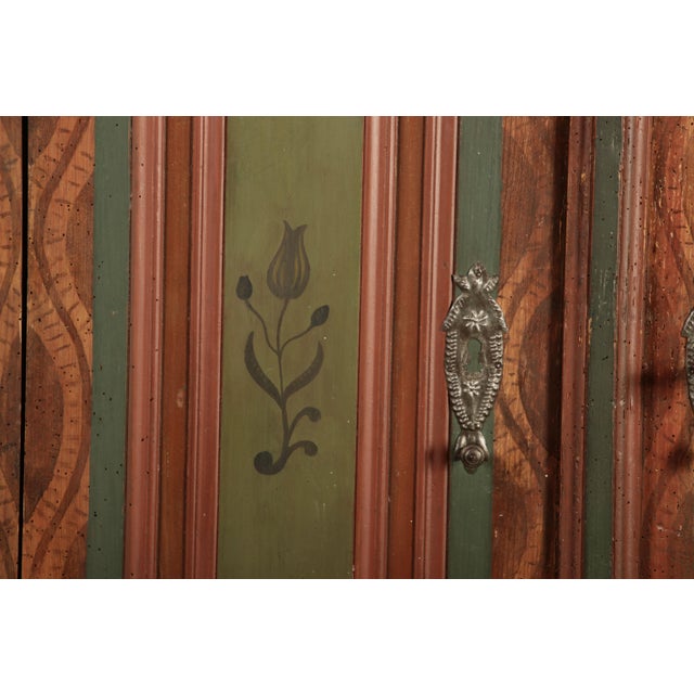 Antique Baroque Cabinet in Painted Softwood, 1750 For Sale - Image 15 of 18