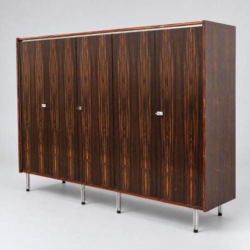 Large Vintage Wardrobe with Hanging and Storage Space, 1960s For Sale - Image 6 of 6