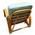 1950s Restored Rattan Triple-Strand Half Moon Arm Lounge Chair W/ Arched Back For Sale In Los Angeles - Image 6 of 6