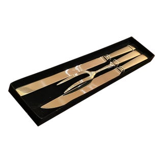 Brand New 1960s Vintage Chef Pierre Hot Forged Stainless Steel Carving Set, Italy- 3 Pieces For Sale