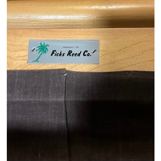 Mid-Century John Wisner Design for Ficks Reed Bentwood Bamboo Rattan Club Lounge Chair For Sale - Image 17 of 18