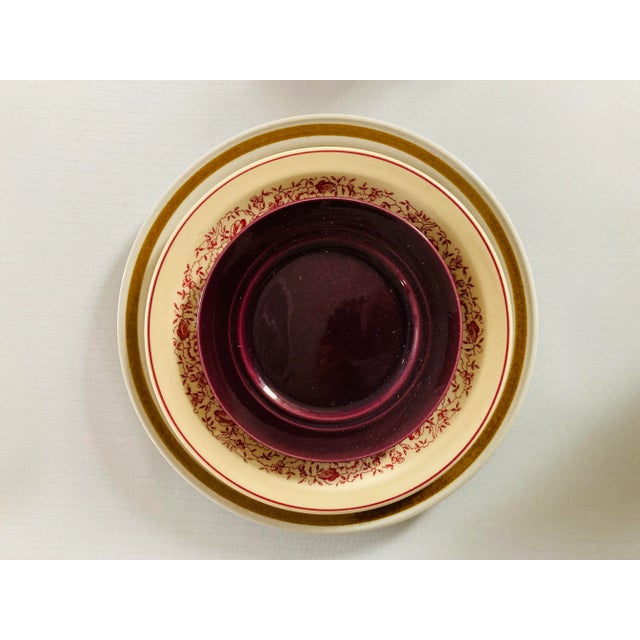 Midcentury Mixed Matched Stoneware 4 Pieces Set For Sale - Image 4 of 7