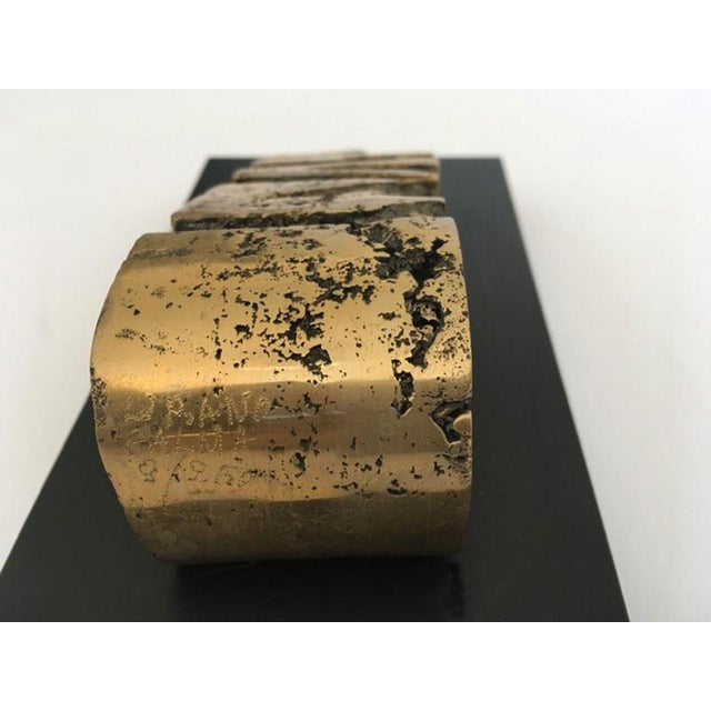 Abstract Multiple Bronze Cheese Shape, Italy, 1980s For Sale - Image 15 of 18