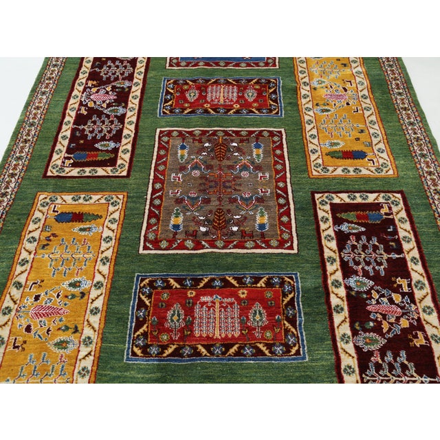 Traditional Pasargad Persian Gabbeh Rug For Sale - Image 3 of 4