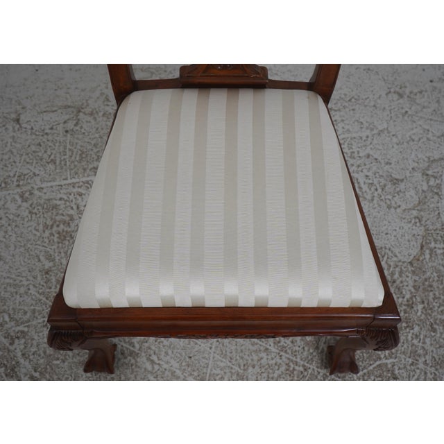 Wood Set of 8 Mahogany Chippendale Style Dining Chairs For Sale - Image 7 of 18