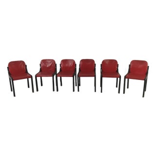 Vintage Chairs in the style of Bartoli, 1970s, Set of 6 For Sale