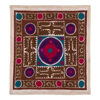 Suzani From Samarkand - Blue Wall Tapestry For Sale