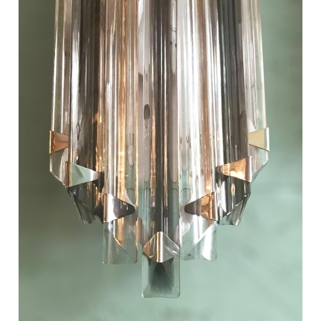 Glass 21st Century Maestoso Murano Triedri Glass Rod Sconce by Fabio LTD For Sale - Image 7 of 10