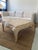 French Gabriella Crespi Pencil Reed Rattan Coffee Table With Inset Tessellated Stone Top For Sale - Image 3 of 10