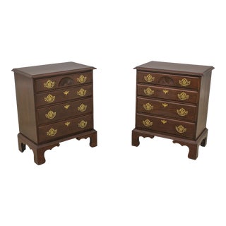Pair Harden 4 Drawer Cherry Nightstands For Sale