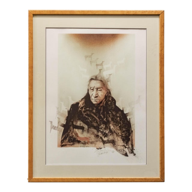 Frank Howell Signed and Numbered Lithograph "Fifty From the Robe" For Sale