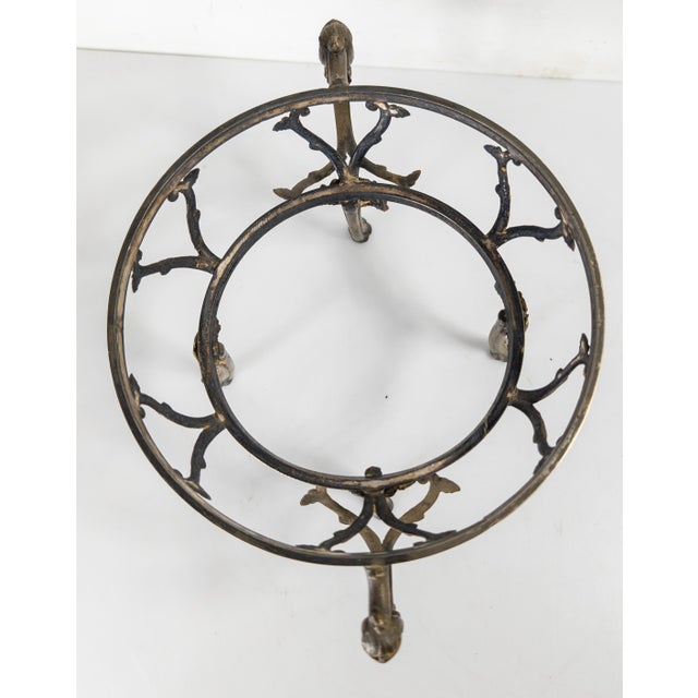 Early 20th Century French Blue Opaline Glass and Silverplate Tazza Bowl For Sale - Image 16 of 18