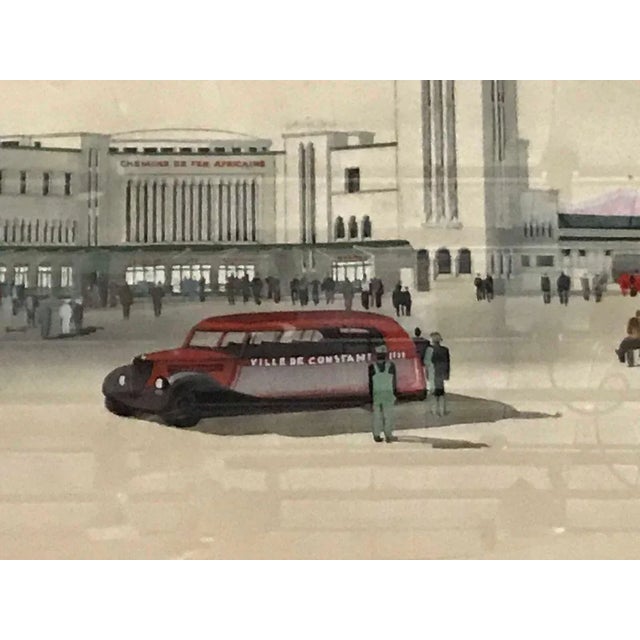 Emile Deschler, Une gare en Afrique du Nord, Painting For Sale - Image 9 of 10