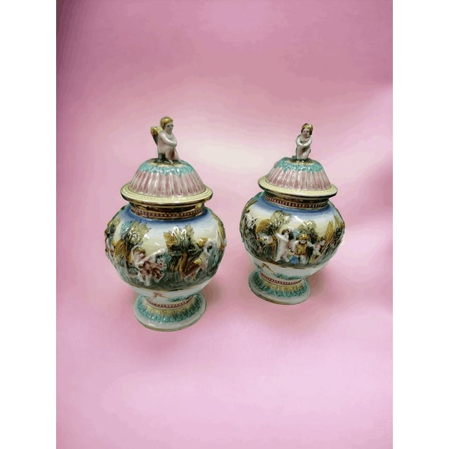 Potiches by Alfredo Ciulli Sesto Fiorentino, Set of 2 For Sale - Image 4 of 8