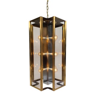 Hollywood Regency Fredrick Ramond 13-Light Tower Skyscraper Chandelier For Sale