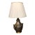 Italian Hand Painted Ceramic Lamp With Shade For Sale - Image 12 of 12